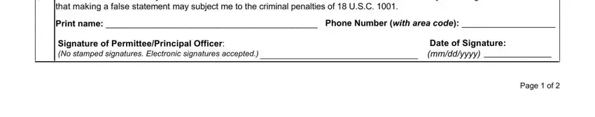 Date of Signature mmddyyyy,  CERTIFICATION I certify that the, and Signature of PermitteePrincipal of 3 186a pdf