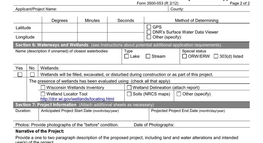 The best way to fill out wi dnr permit 3500 053 step 3