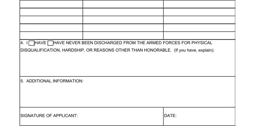 Step 4 for completing the 335-1-R Military Brief