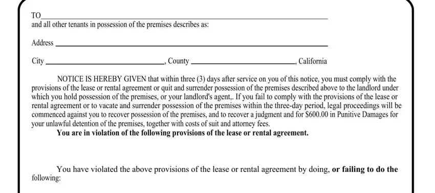 3 day notice to cure or quit california pdf completion process clarified (stage 1)