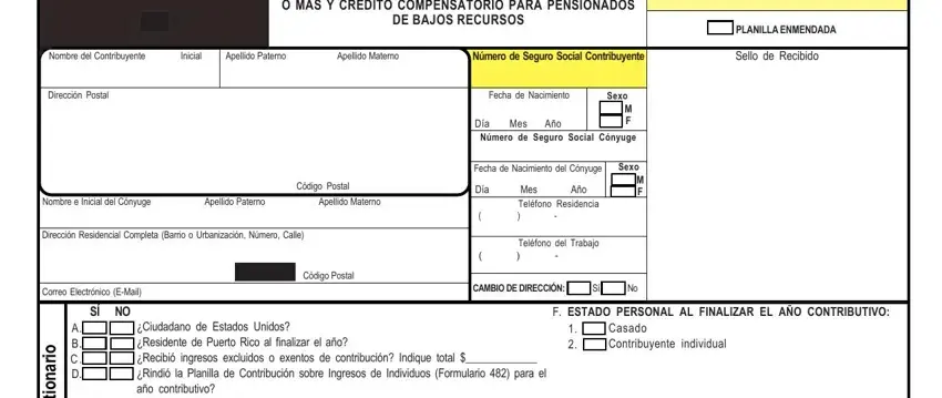 Form 481.1 completion process detailed (stage 1)