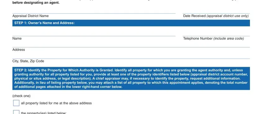 appointment of agent form 50 162 completion process detailed (stage 1)