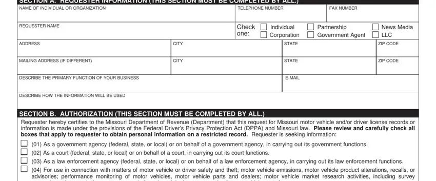 missouri department of revenue forum 5091 completion process outlined (stage 1)