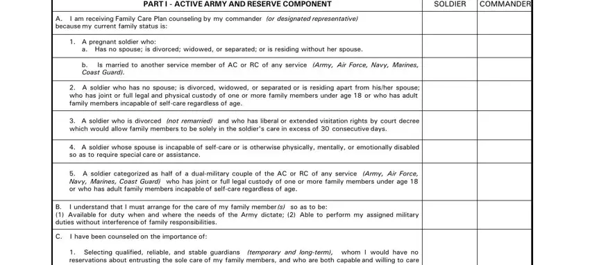Opening DA Form 5304-R in the online editor