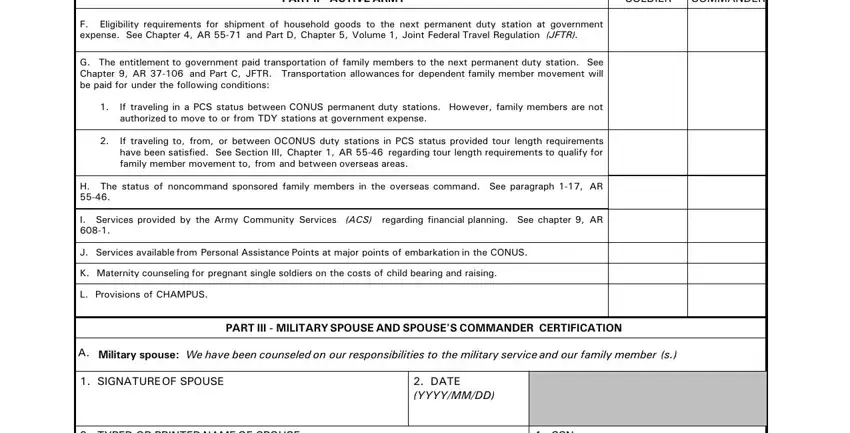 Final review and save of DA Form 5304-R