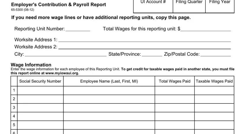 Step 4 for filling in form 65 5300 printable