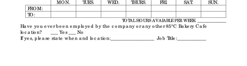 85 degree bakery hiring conclusion process detailed (portion 3)