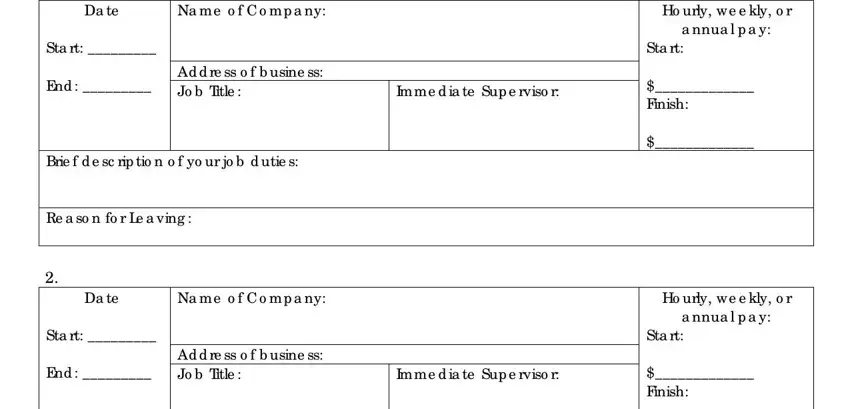 Part # 4 of filling in 85 degree bakery hiring