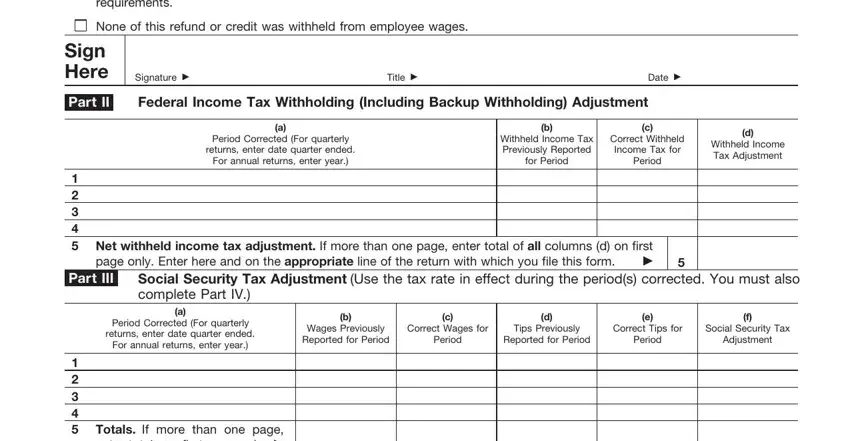 A way to fill out 941c correction part 2