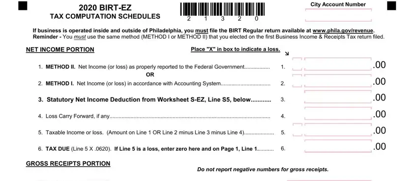 Completing the financial information section of DOH-4495A (step 4)