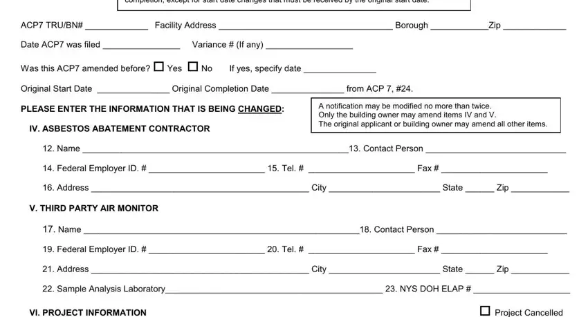 How to complete the ACP 8 form part 1