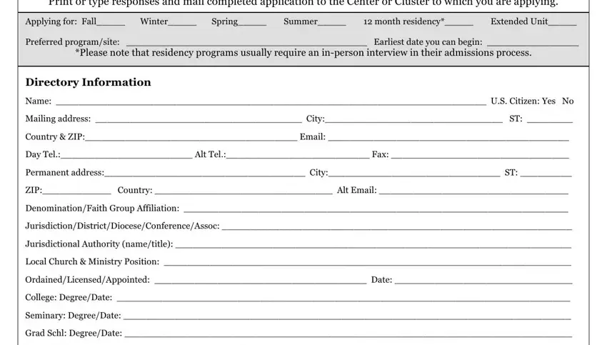 application pastoral clinical form conclusion process detailed (part 2)