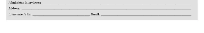 Filling out part 4 of application pastoral clinical form