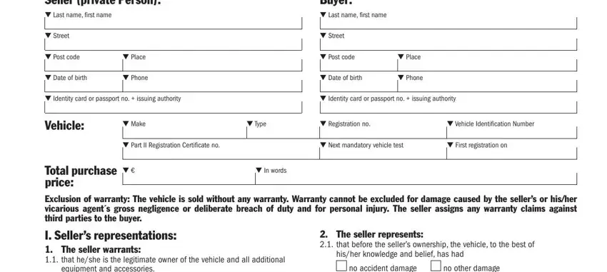car sales contract conclusion process shown (portion 4)