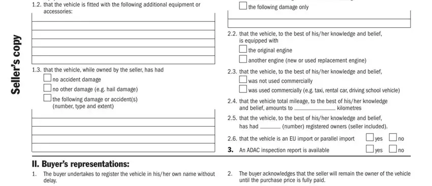 equipment and accessories, y p o c s  r e l l e S, and  that the vehicle total mileage to in car sales contract