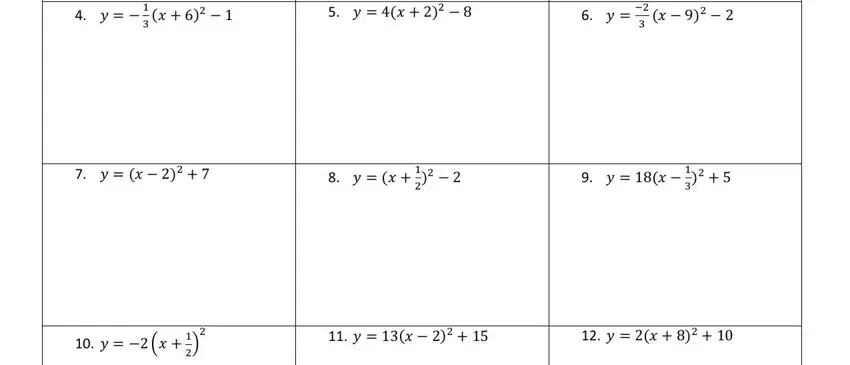 Checking converted standard form answers on the vertex form worksheet