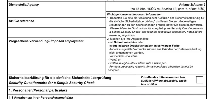 Guidelines on how to fill out form 604 step 1