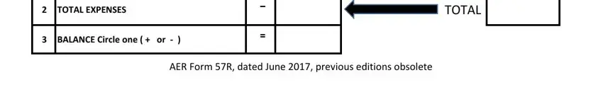 The right way to complete aer form 57r fillable step 3