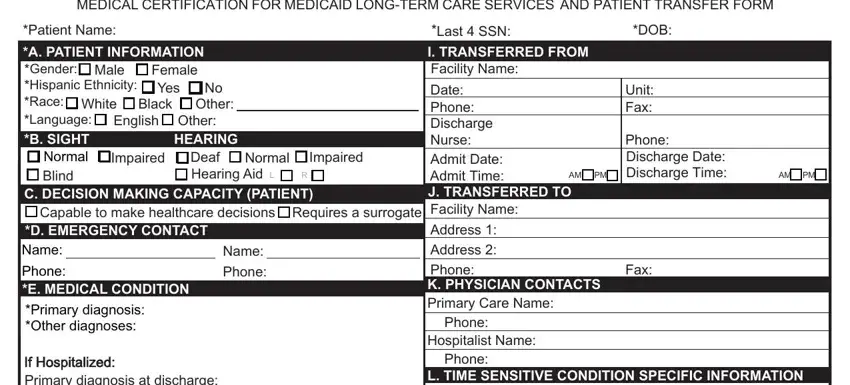How one can fill out DNR portion 1