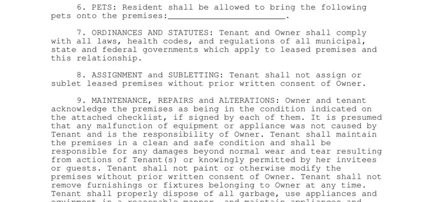 How one can complete agreement for renting a house step 3