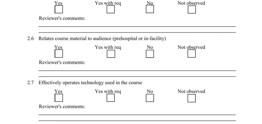 instructor monitor form writing process clarified (part 4)