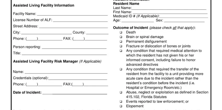 Step 1 - Opening AHCA Form 3180 1024 in the FormsPal PDF editor