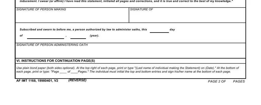 Air Force Form 1168 ≡ Fill Out Printable PDF Forms Online