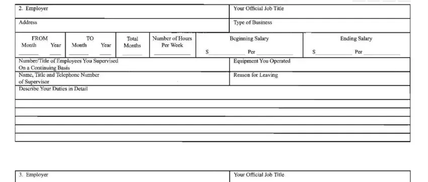 Alabama Form 3 step 5 – professional references and final review