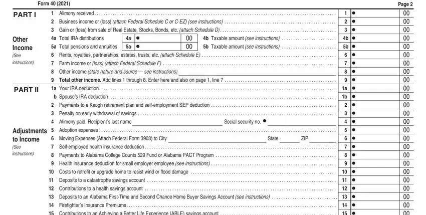 Learn how to fill out Alabama Form 40 stage 4