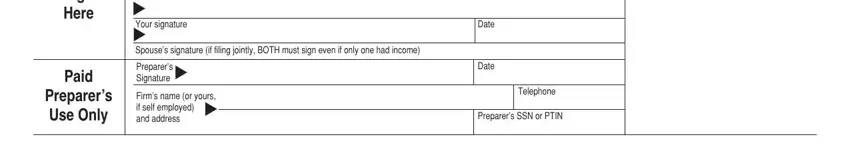Alabama Form 40X - signature and paid preparer information
