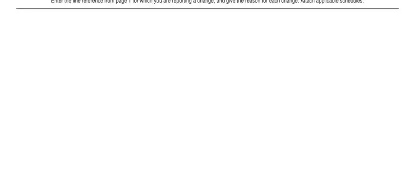 Alabama Form 40X - line-by-line explanation of changes on page 2
