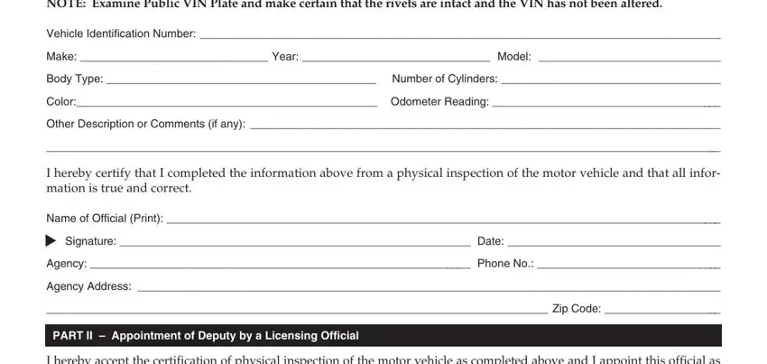 Step no. 1 in submitting alabama inspection form