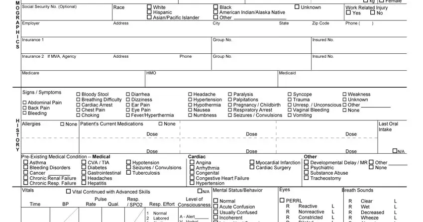 How one can prepare patient report form ambulance stage 2
