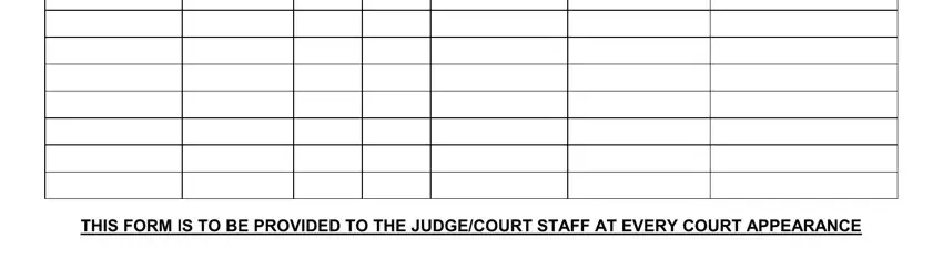 AA attendance sheet: completing the submission section in step 2