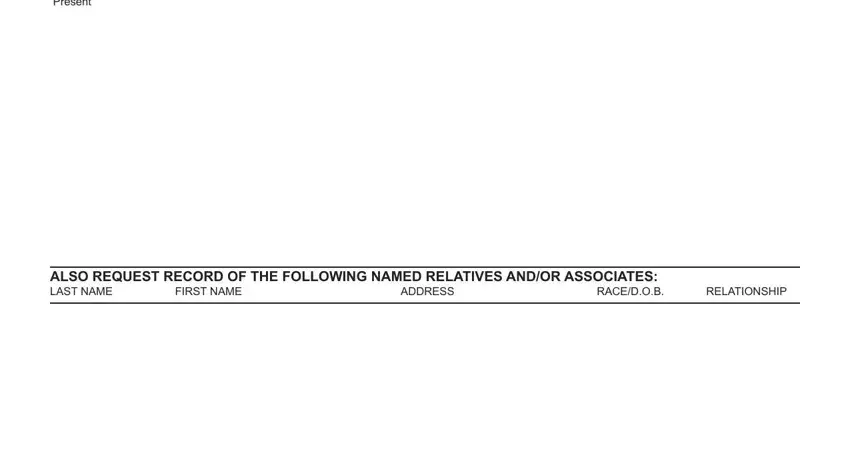 Completing the associate details section of the APD 29 form