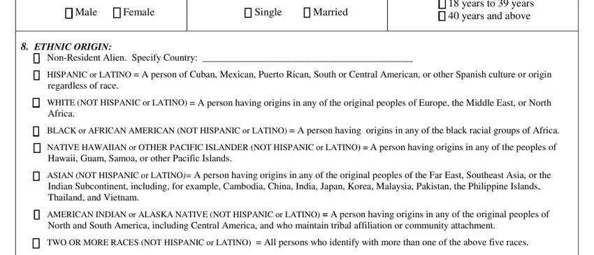 this field, next field, and other fields of hoa application forms
