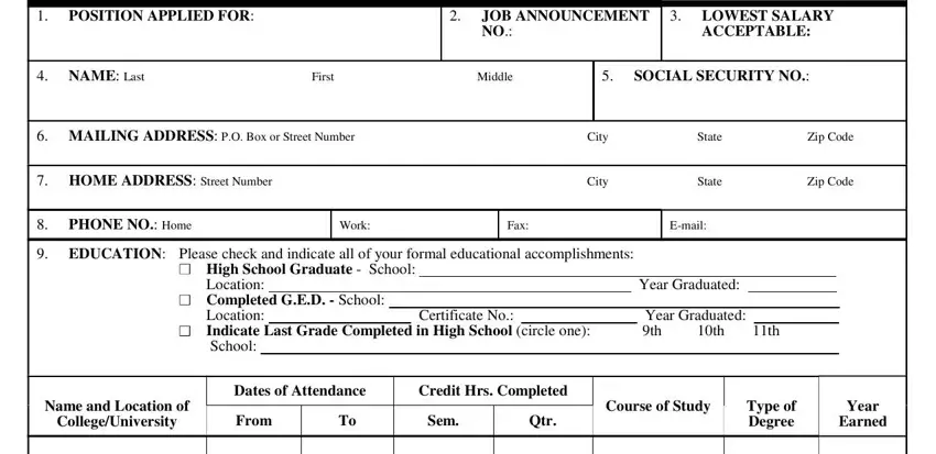 Guidelines on how to fill in hoa application forms portion 3
