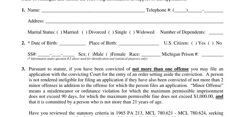 How to access the CFJ-515A probation pardon form editor step 1