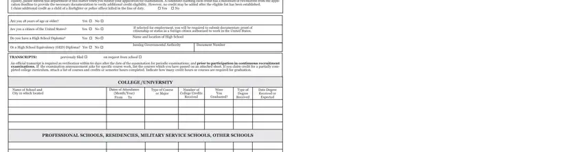 Step 3 of filling in application xd10