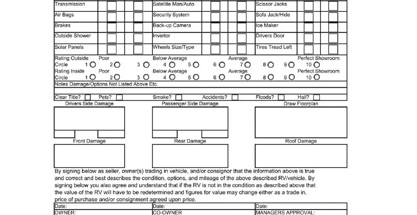 Completing section 2 of the employee appraisal form