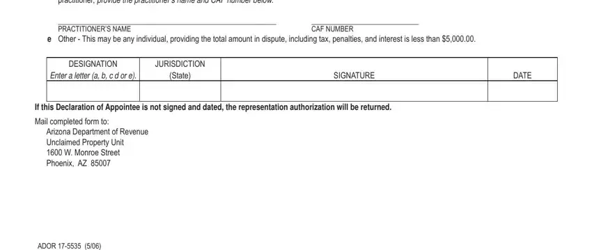 Filling out segment 4 of 285up