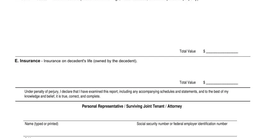 Part number 4 for submitting Arizona Form 74