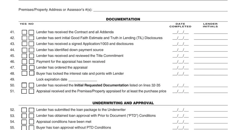Guidelines on how to complete loan status update arizona step 4