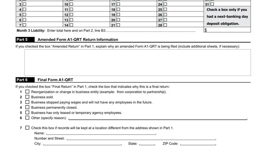 Arizona Form A1-QRT final section (step 5)