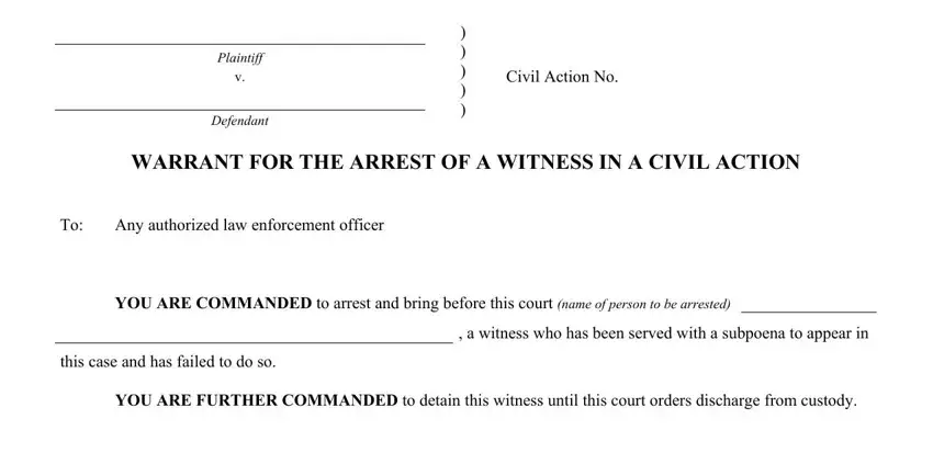 Find out how to prepare warrant paper step 1