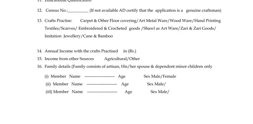artisan identity card benefits writing process shown (step 2)