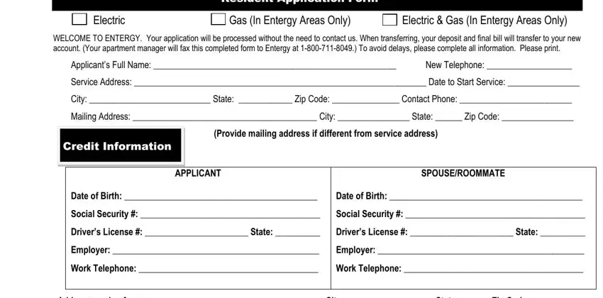 A way to fill out asap application portion 1