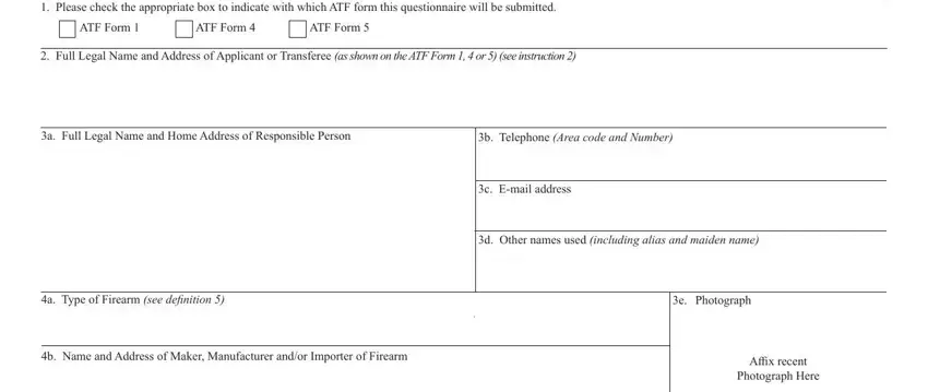 Tips to complete form firearms portion 1