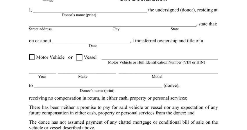 dmv gift form ct completion process described (stage 1)