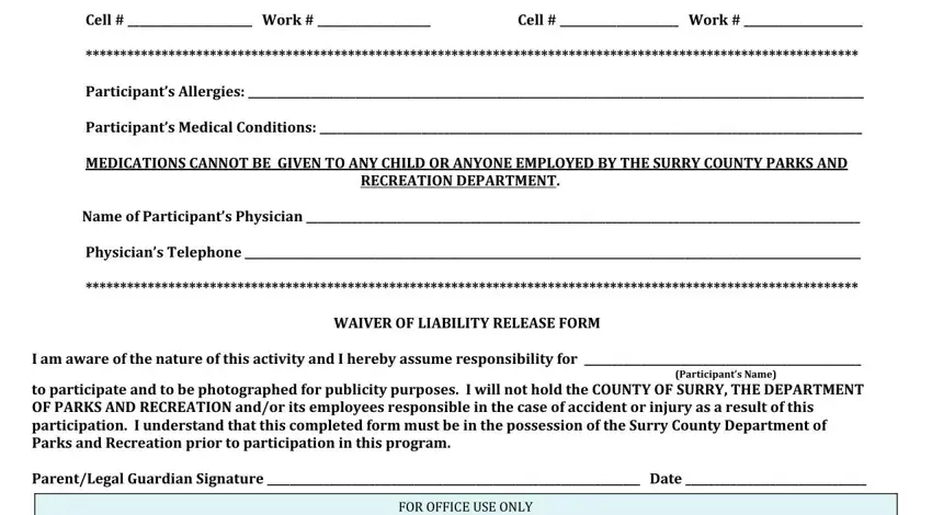 Contact   Contact   Name  Name , Contact   Contact   Name  Name , and FOR OFFCE USE ONLY inside basketball registration form template